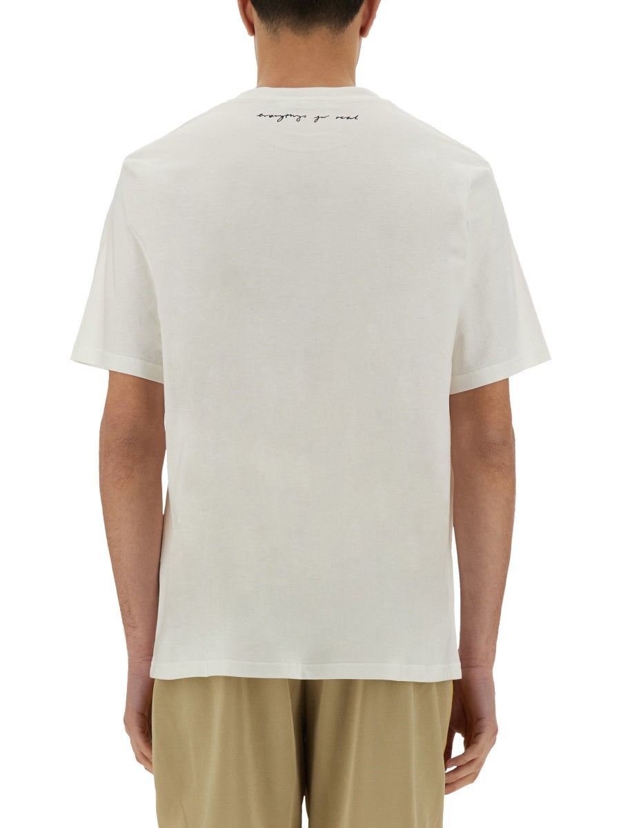 Wales Bonner Organic Cotton T-Shirt — White by Wales Bonner