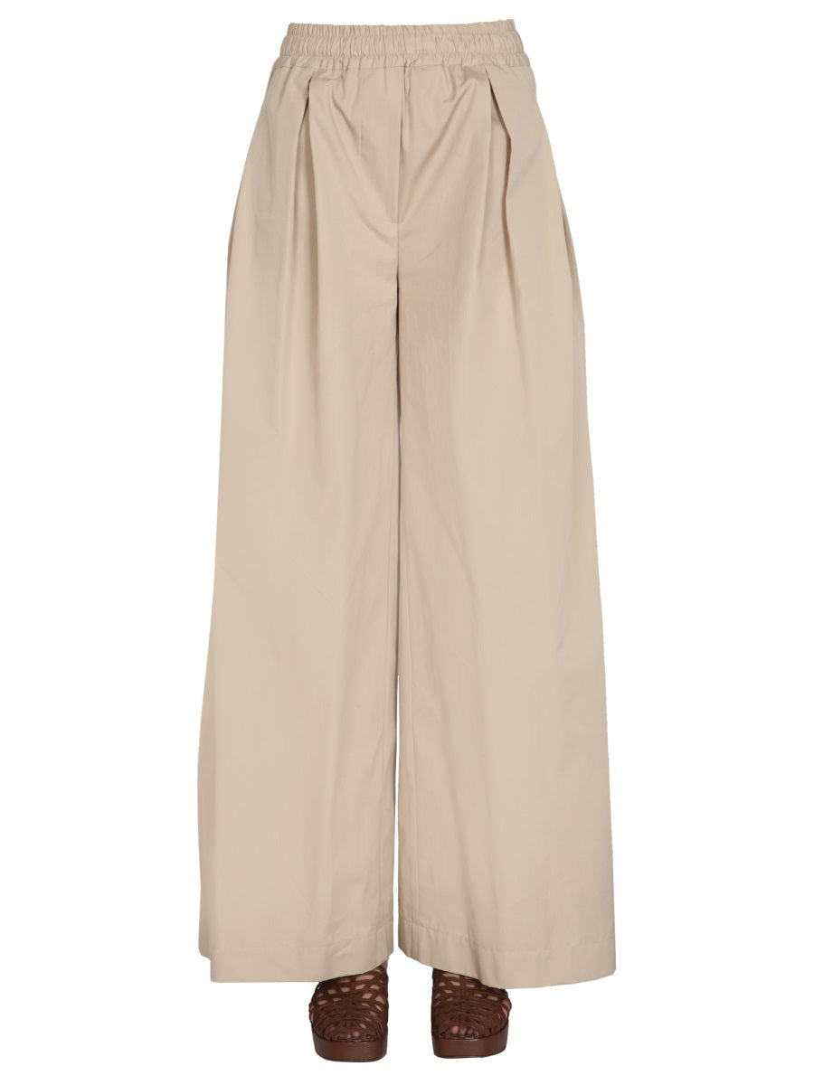 Aspesi Poplin Cotton Trousers — Beige, view 2