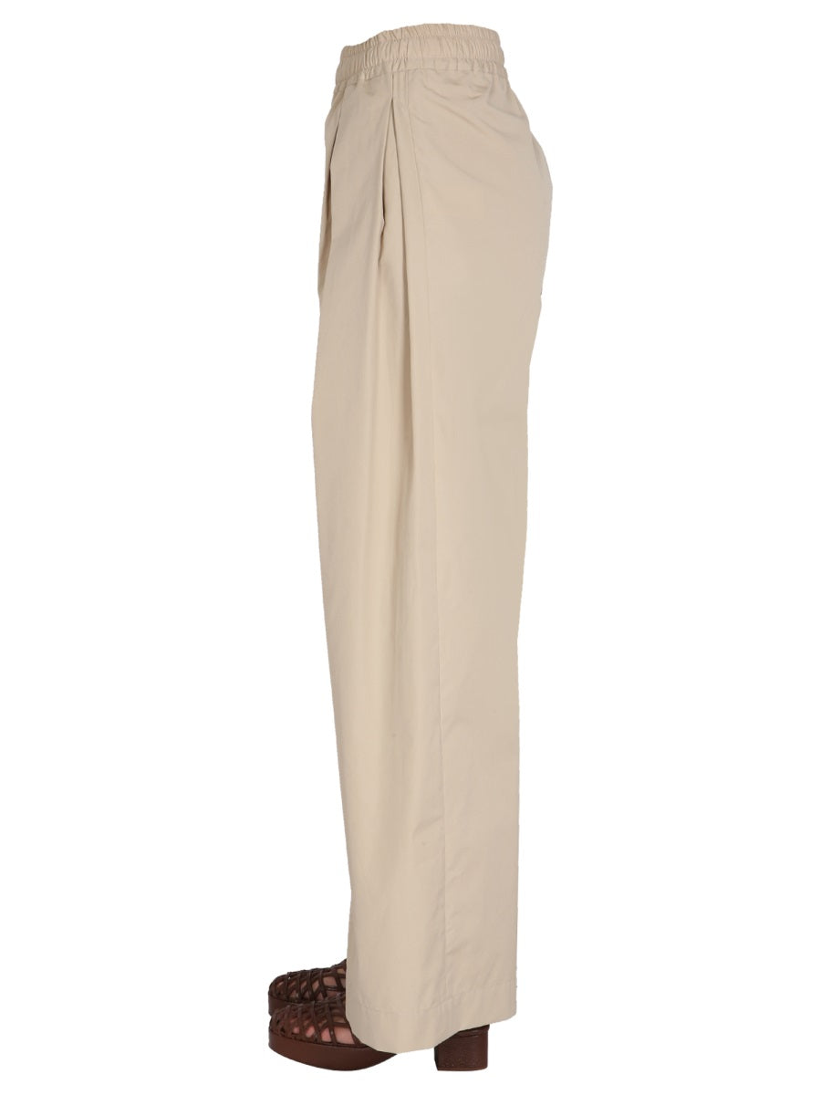 Aspesi Poplin Cotton Trousers — Beige, view 3