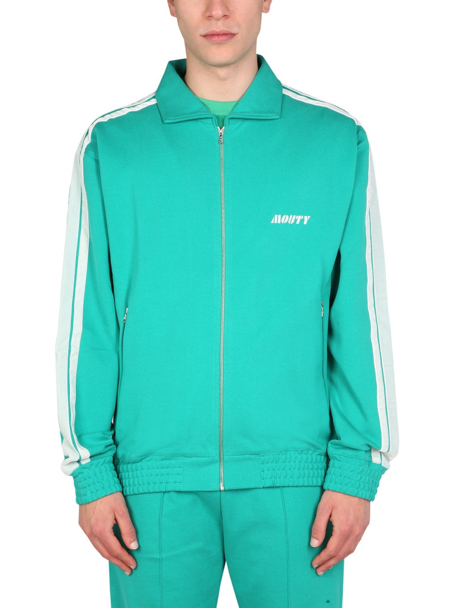 Mouty Logo-Embroidered Viscose Sweatshirt — Green by Mouty