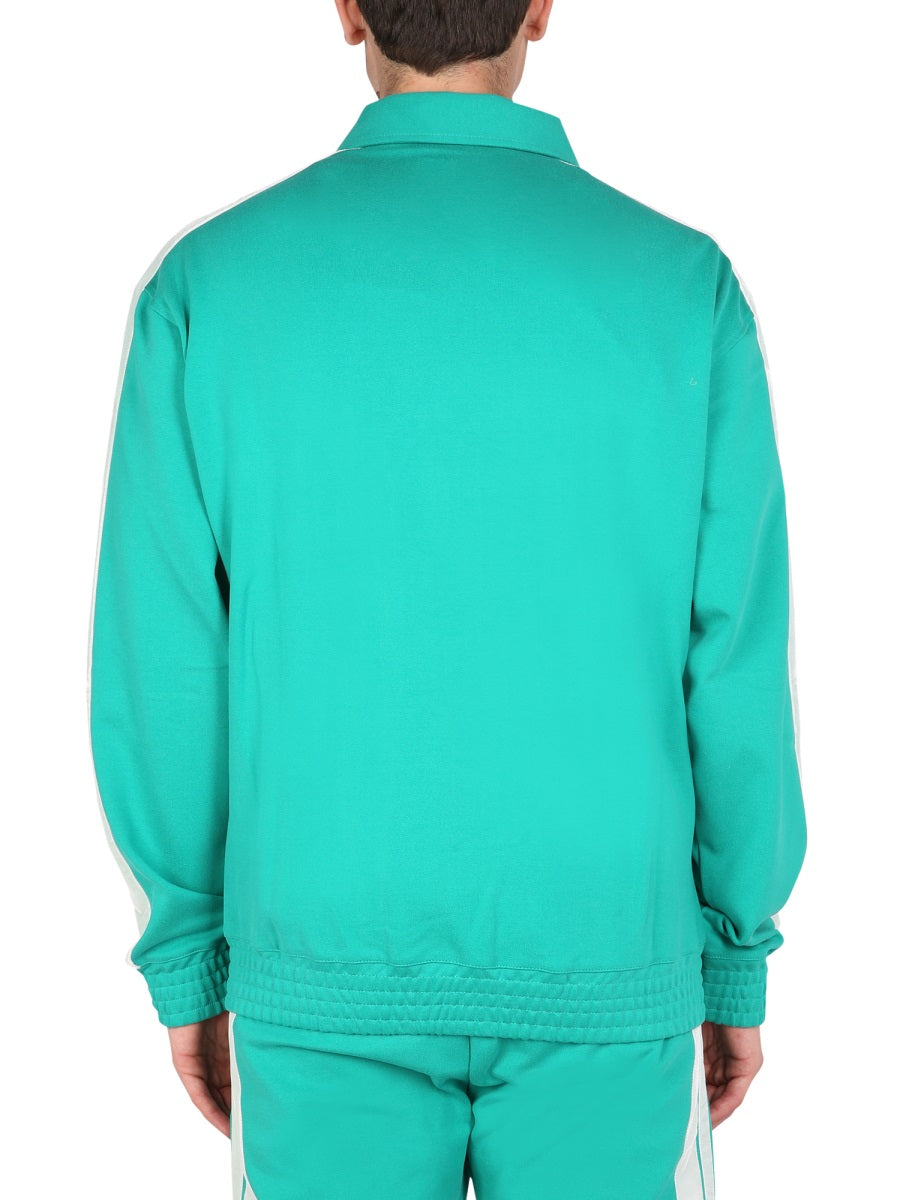 Mouty Logo-Embroidered Viscose Sweatshirt — Green, view 2