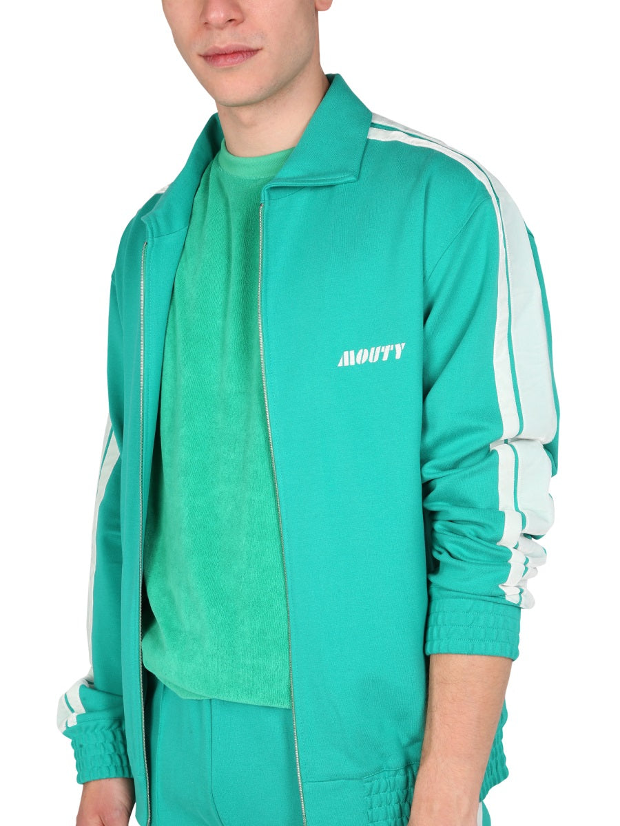 Mouty Logo-Embroidered Viscose Sweatshirt — Green, view 4