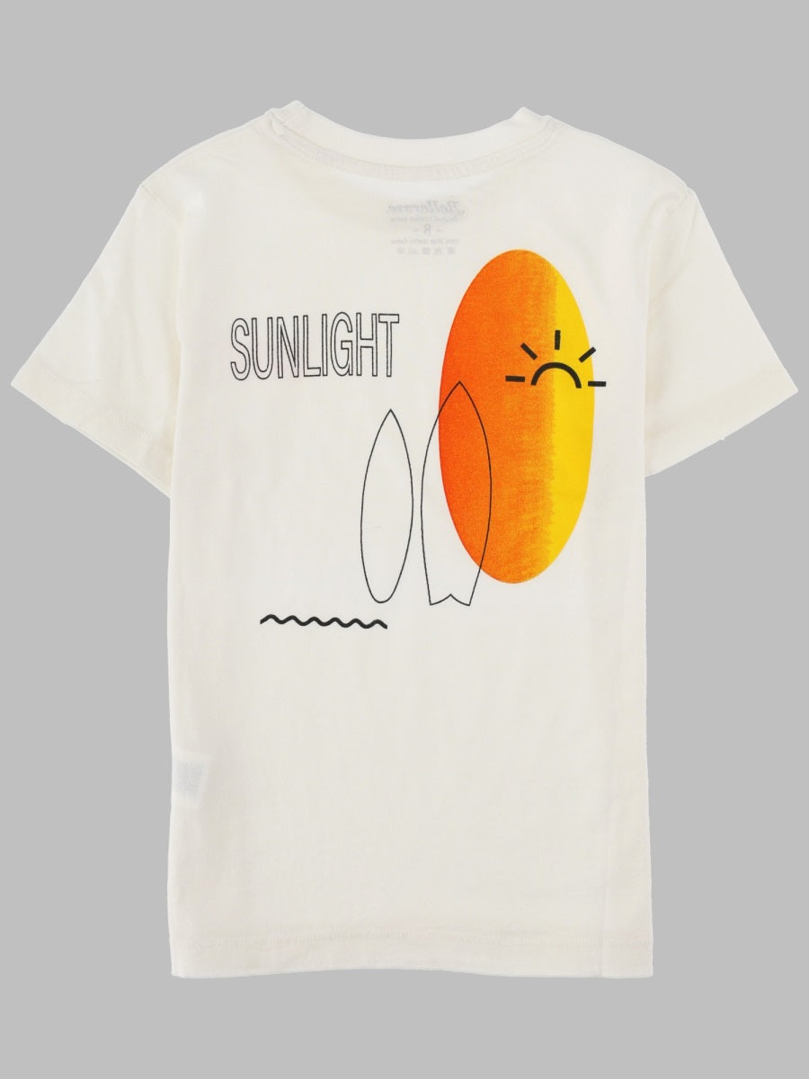 Bellerose Cotton T-Shirt — White, view 2