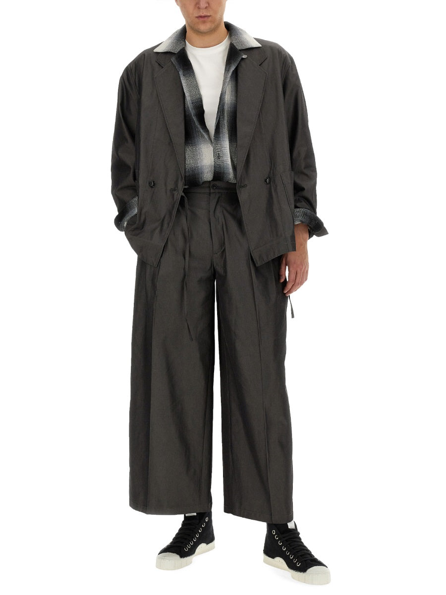 Aie Oversize Cotton Jacket — Gray, view 4