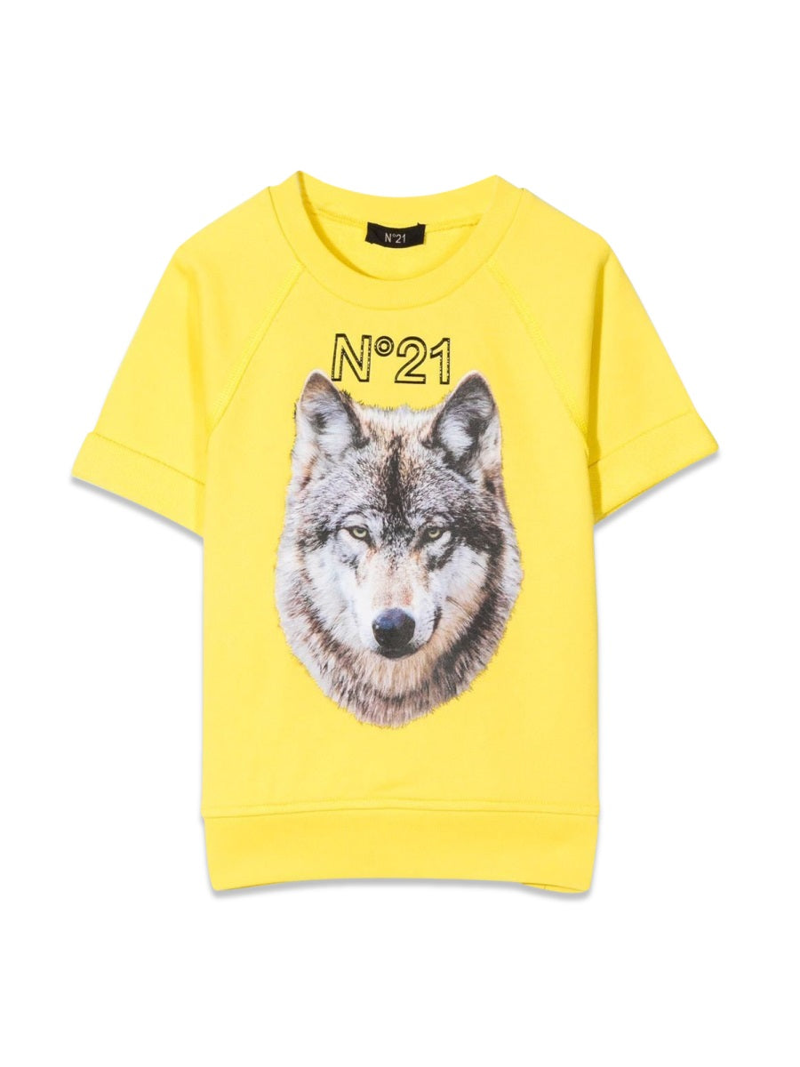 Nº21 Cotton Sweatshirt — Yellow by Nº21