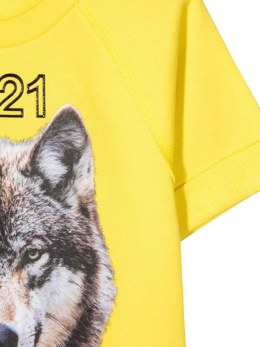 Nº21 Cotton Sweatshirt — Yellow, view 2