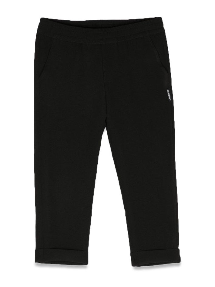MSGM Stretch Polyester Trousers — Black by Msgm
