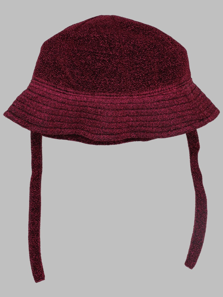 OséRee Metallic-Threaded Winter Hat — Pink by Oseree