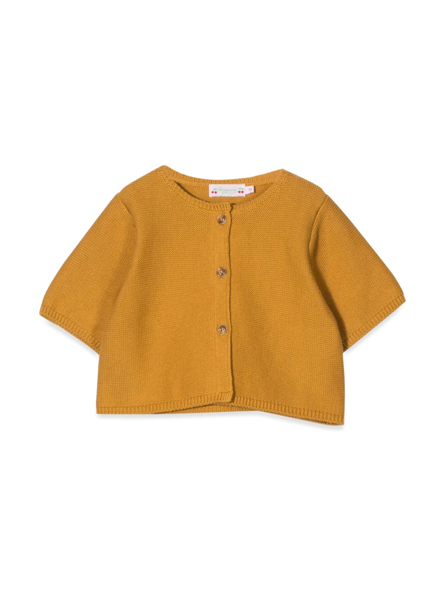 Bonpoint Stretch Cotton Salopette Jumpsuit — Yellow by Bonpoint