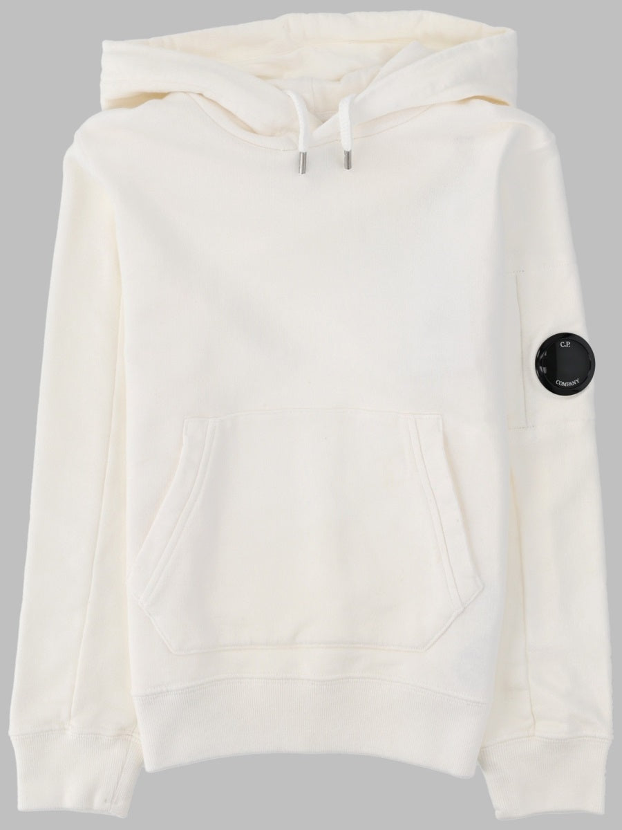 C.P. Company Cotton Jersey Hoodie — White by C.p. Company