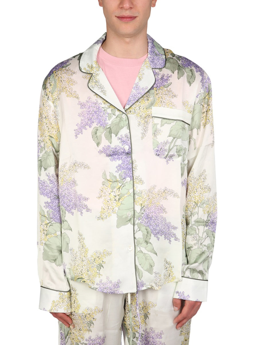 Mouty Tulum Pajama Shirt — Gray, view 2