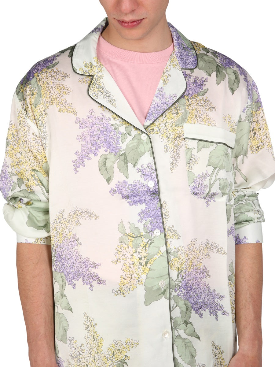 Mouty Tulum Pajama Shirt — Gray, view 4