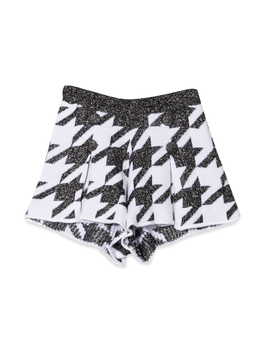 Simonetta Acetate Blend Bermudas — Black by Simonetta