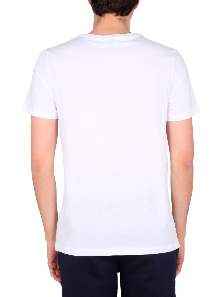 Ballantyne Logo-Print Cotton T-Shirt — White, view 3
