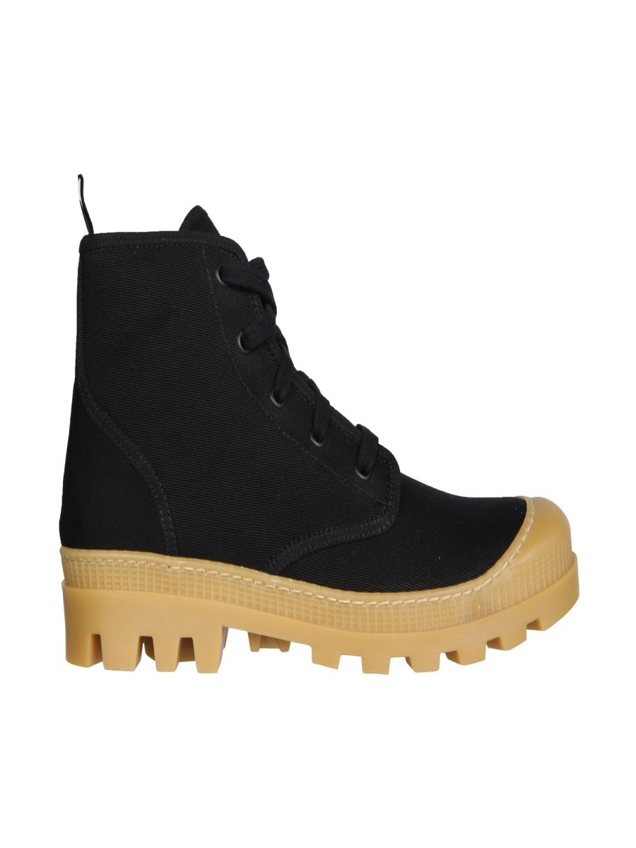 Gia Borghini Canvas Hiking Boot — Black by Gia Borghini