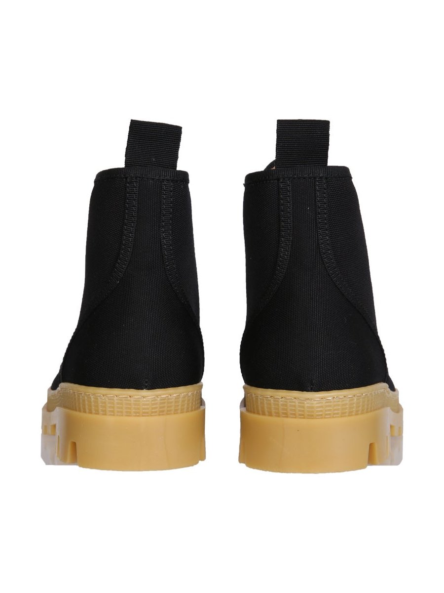 Gia Borghini Canvas Hiking Boot — Black, view 2