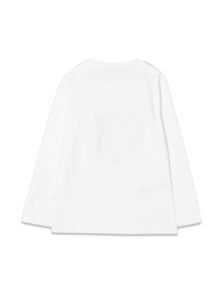 Il Gufo Long-Sleeve Cotton T-Shirt — White, view 6