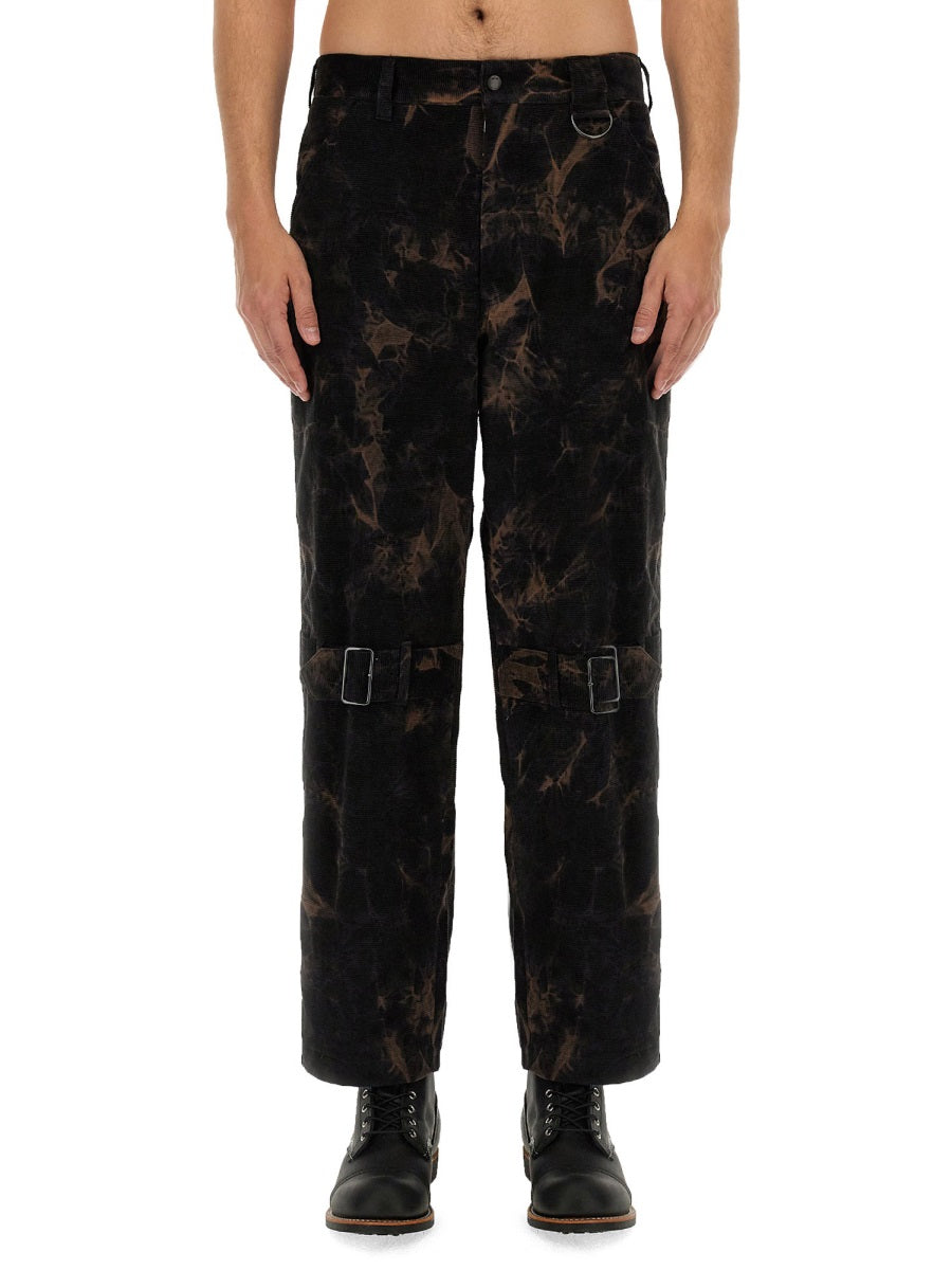 Aie Ribbed Cotton Trousers — Black, view 3