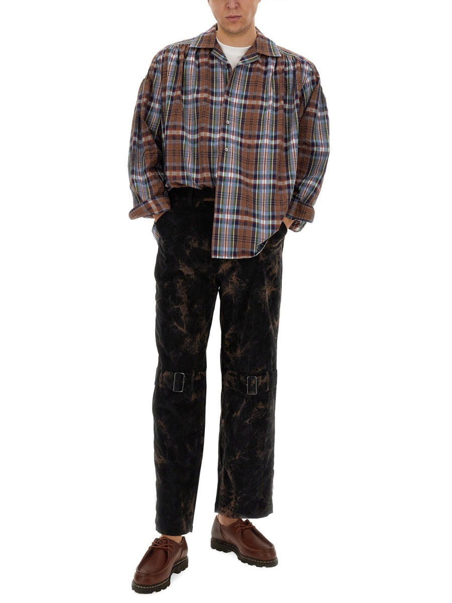 Aie Ribbed Cotton Trousers — Black, view 4
