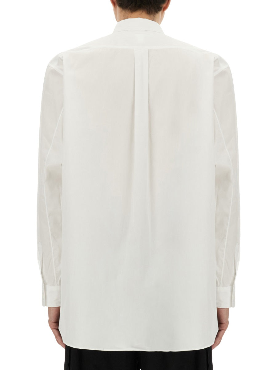 Comme Des GarçOns Shirt Cotton Poplin Shirt — White by Comme Des Garcons Shirt