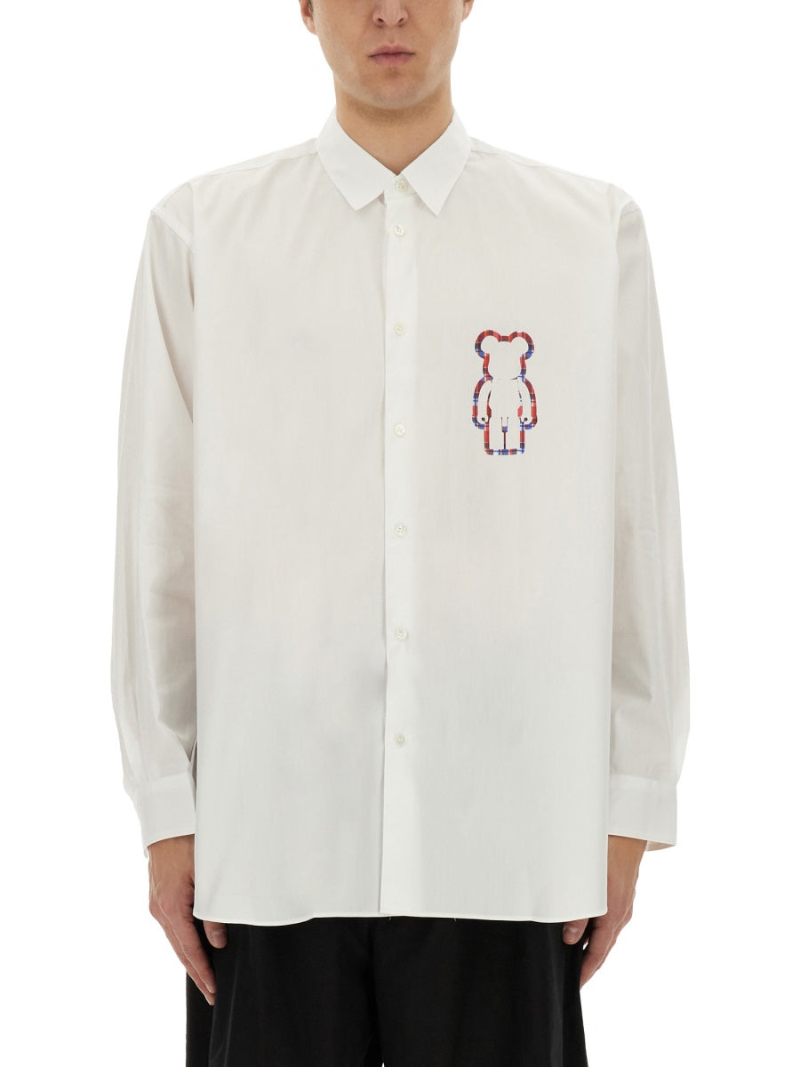 Comme Des GarçOns Shirt Cotton Poplin Shirt — White, view 3