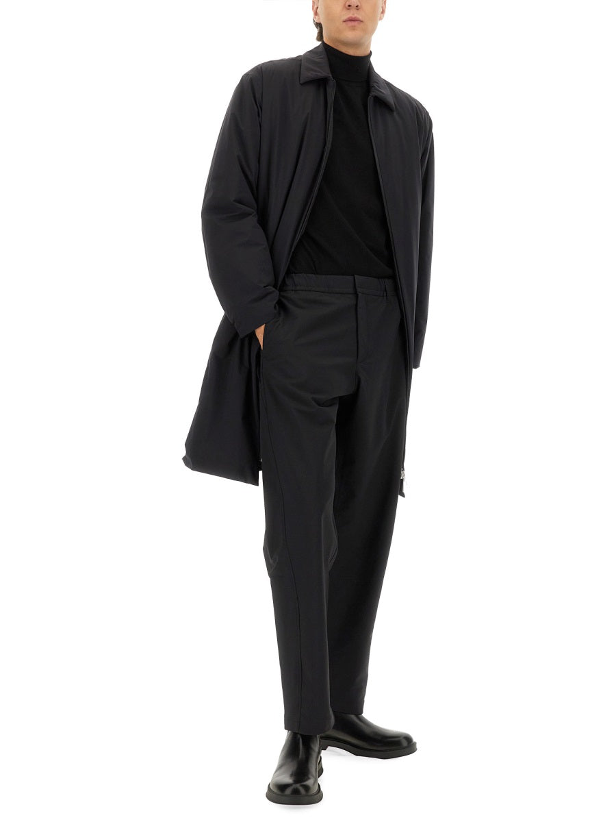 Laminar Polyamide Blend Trousers — Black, view 3