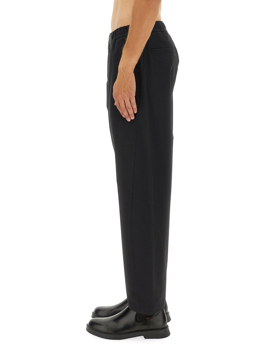 Laminar Polyamide Blend Trousers — Black, view 4