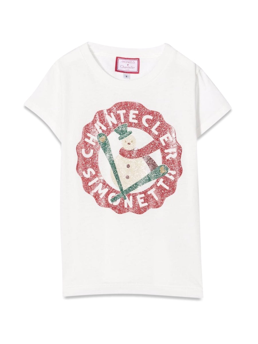 Simonetta Logo Cotton T-Shirt — Ivory by Simonetta