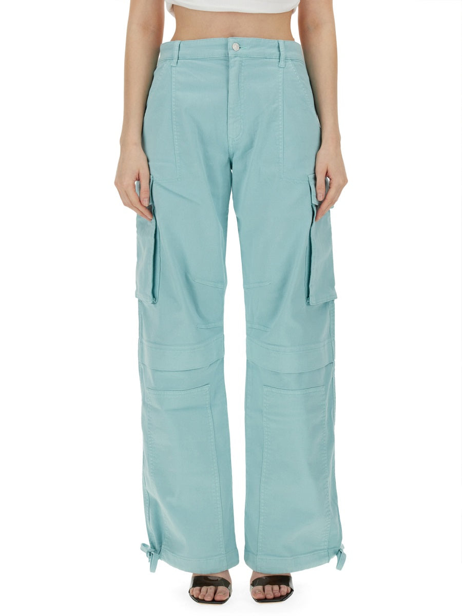 Moschino Cotton Cargo Pants — Blue, view 2