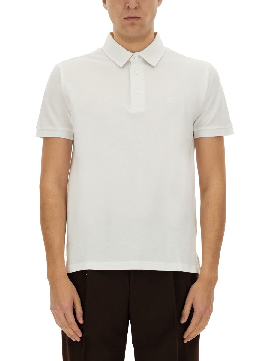 Etro Cotton Polo Shirt — White, view 3