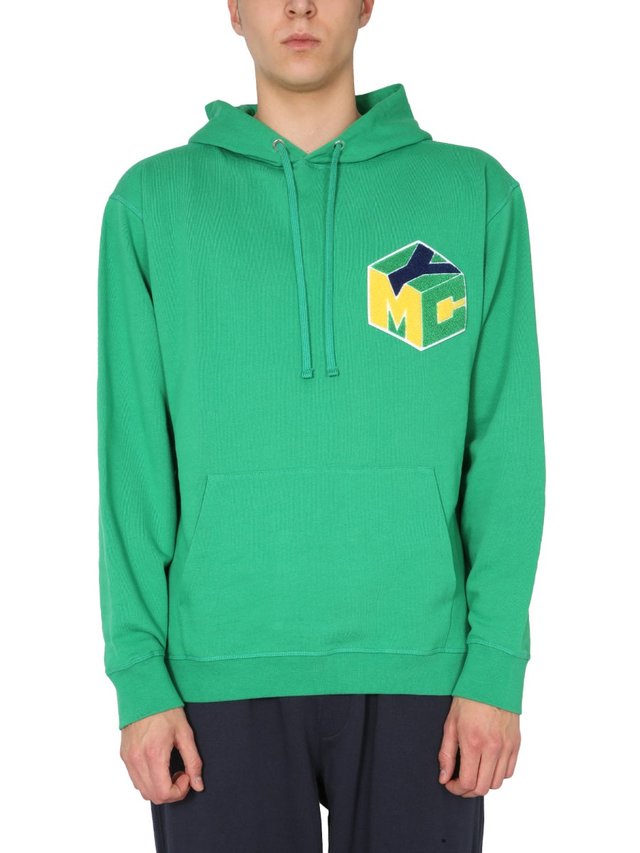 Ymc Cotton Hoodie — Green by Ymc
