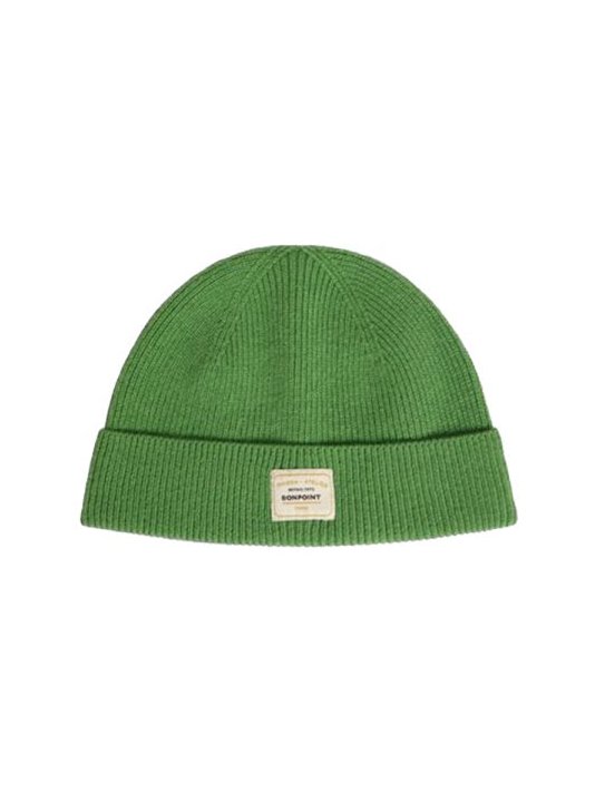 Bonpoint W05BACK00004K_047C Wool Beanie — Green by Bonpoint