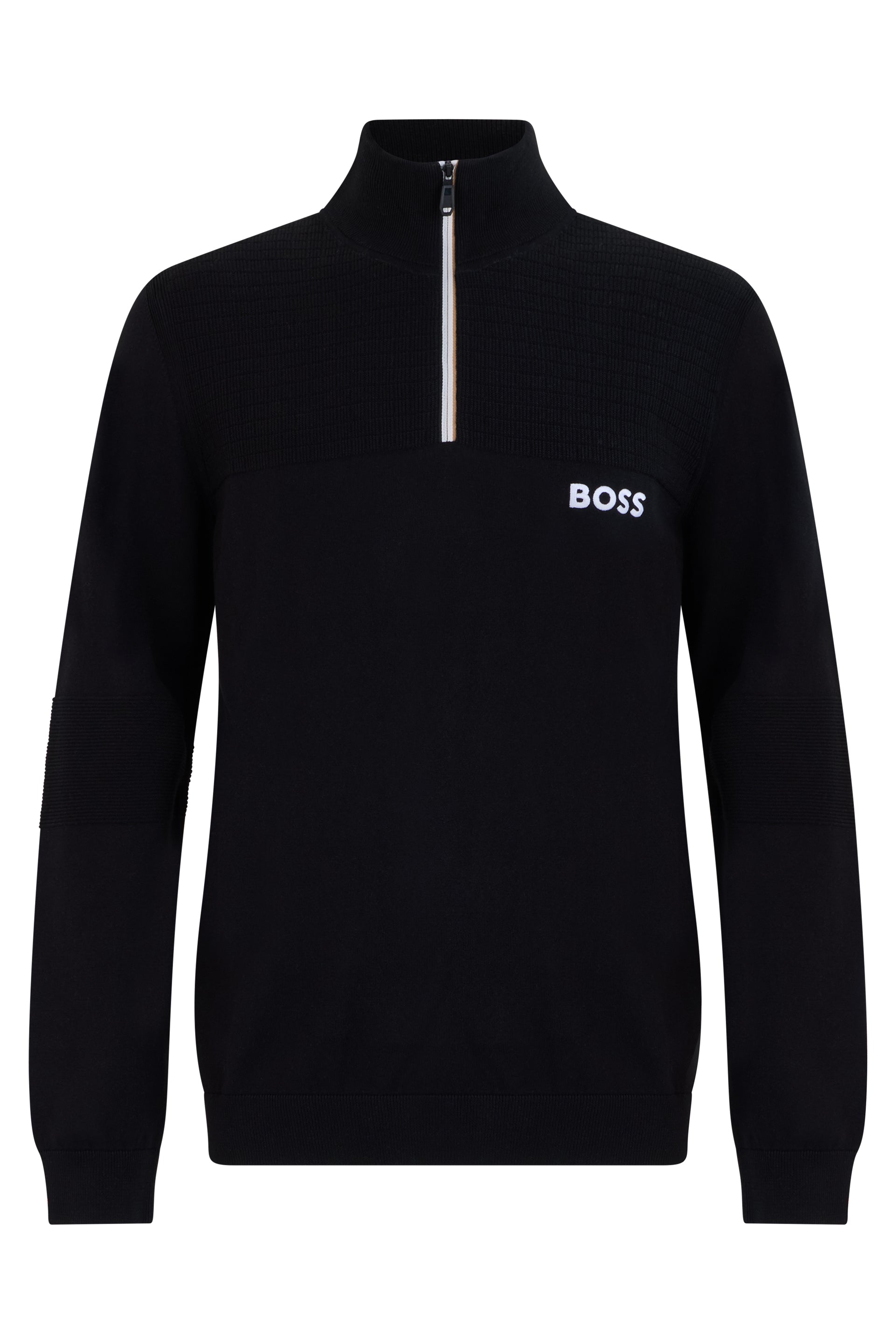 Hugo Boss Cotton-Blend High-Collar Sweatshirt — Black by Hugo Boss