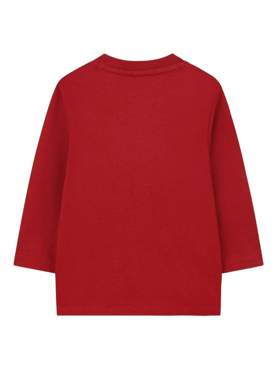 Hugo Boss Logo-Embroidered Cotton T-Shirt — Red by Hugo Boss