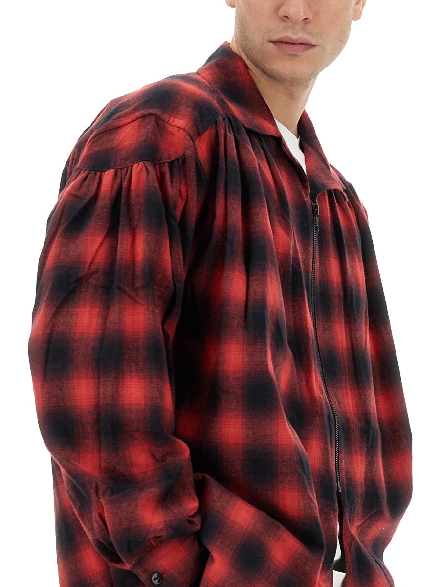 Aie Plaid Cotton Shirt — Multicolor, view 2