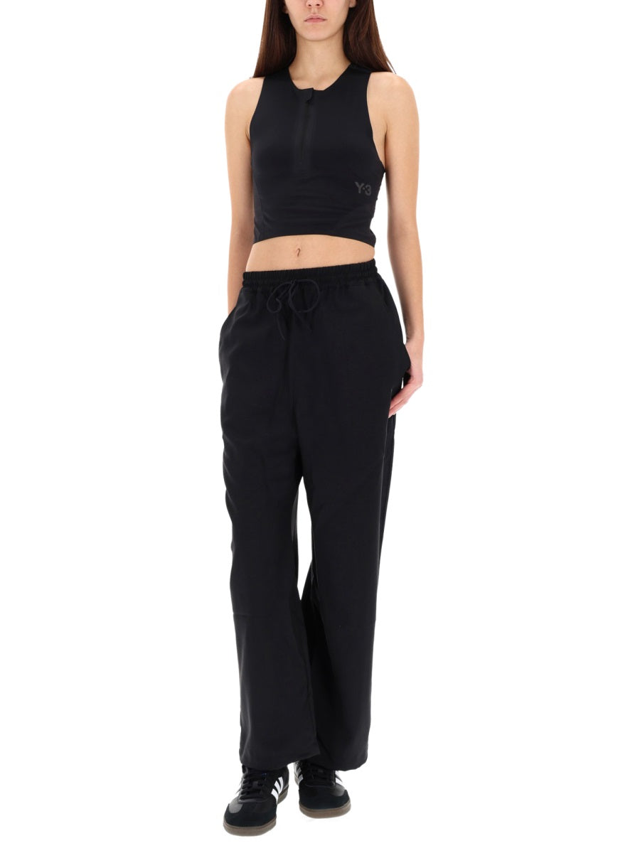 Adidas Recycled Polyester Joggers — Black, view 3