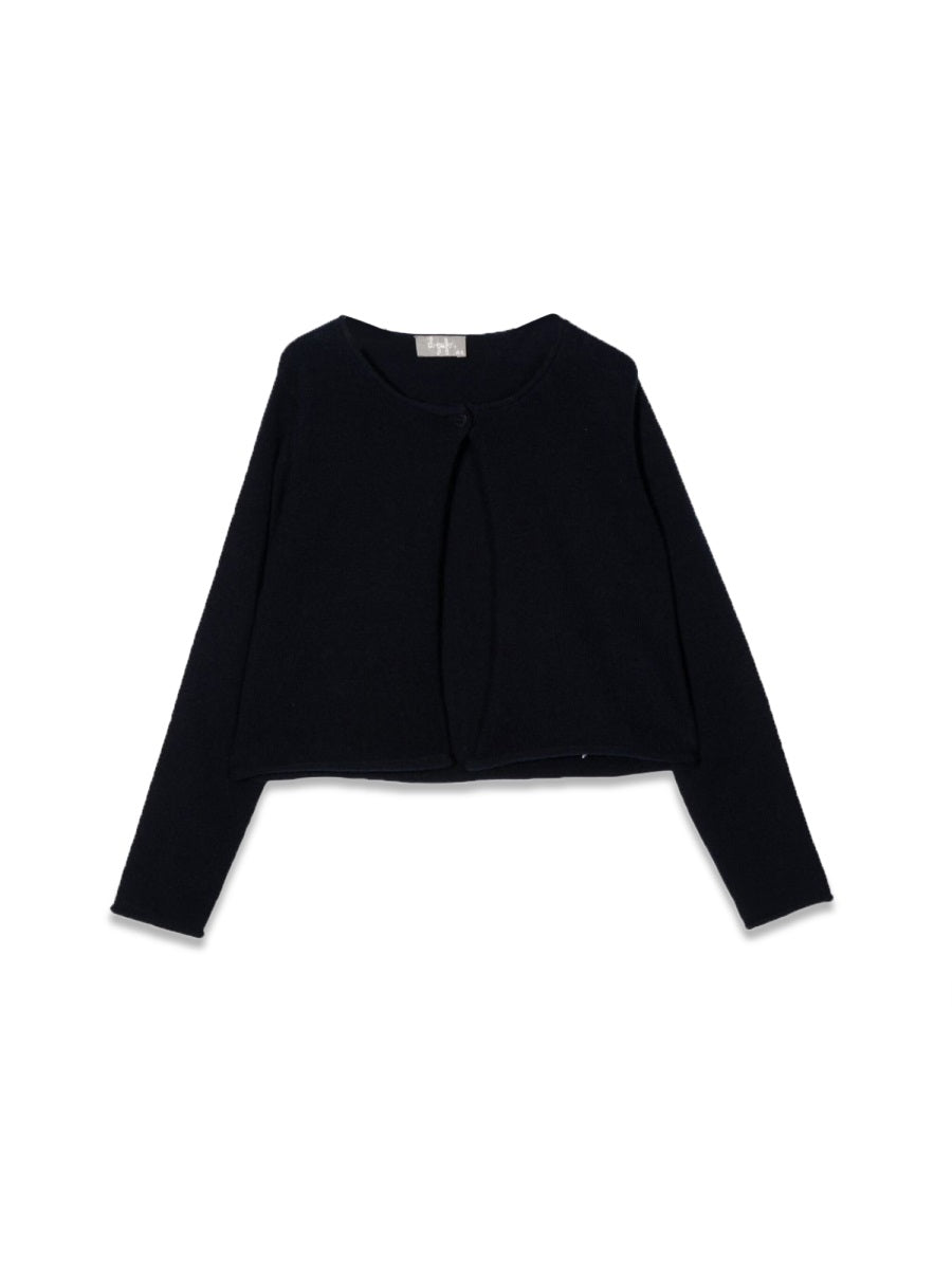 Il Gufo Virgin Wool Cardigan — Blue by Il Gufo
