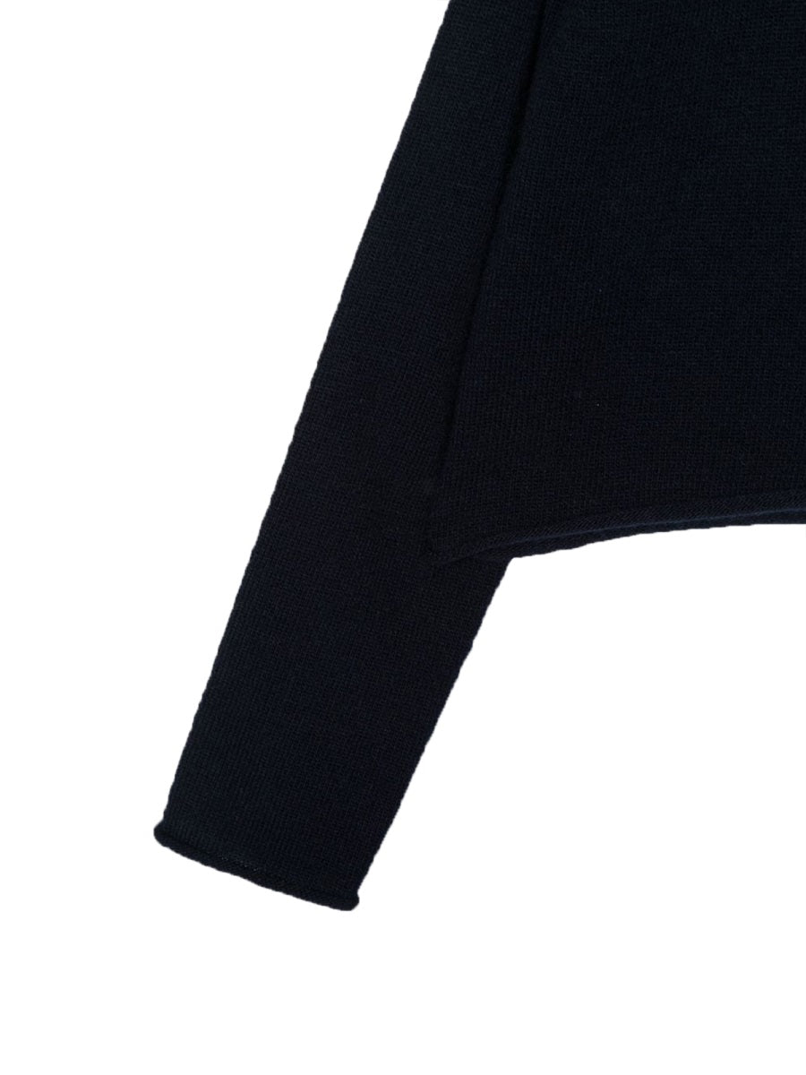 Il Gufo Virgin Wool Cardigan — Blue, view 3