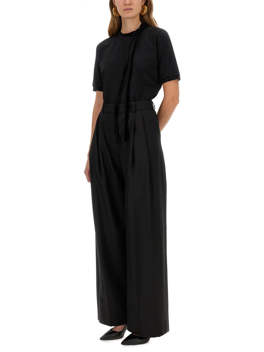 Nina Ricci Ribbon and Bow Detail T-Shirt — Black, view 4