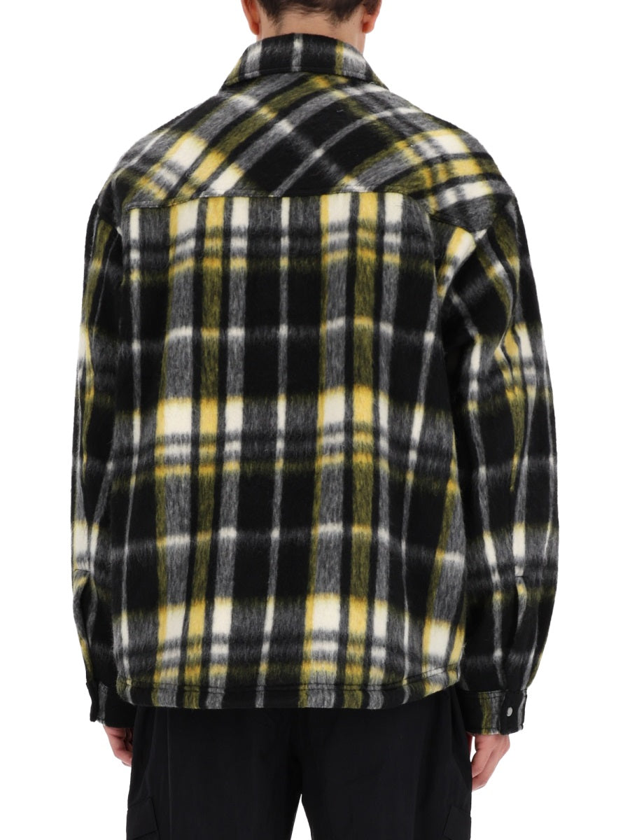 Represent Textured Polyester Overshirt — Black by Represent