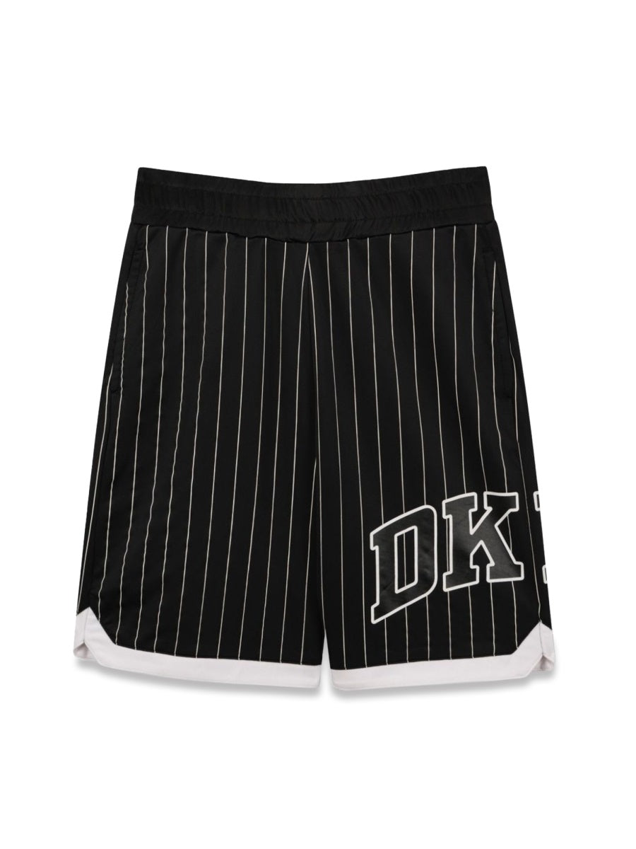 DKNY Stretch Polyester Bermuda Shorts — Black by DKNY