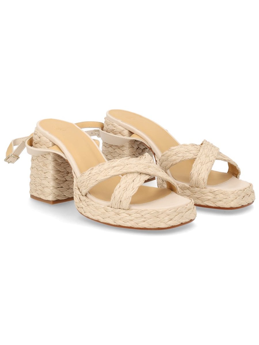 CastañEr Polypropylene Raffia Sandal — Ivory, view 3