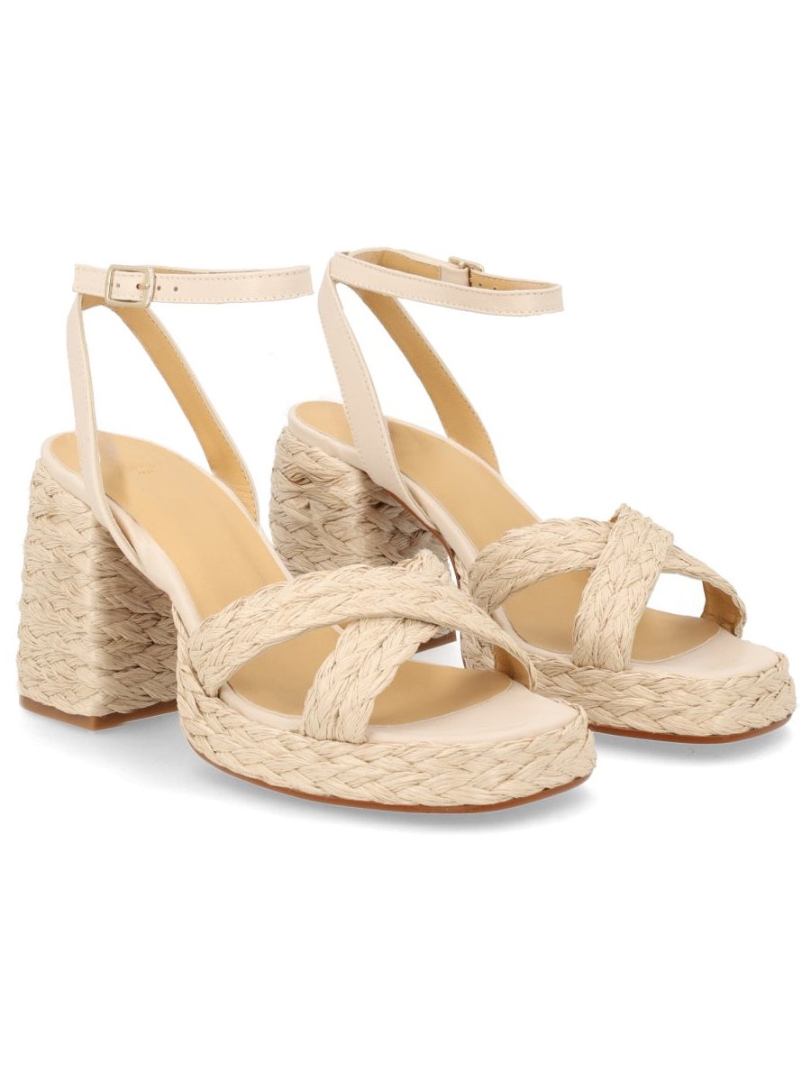 CastañEr Polypropylene Raffia Sandal — Ivory, view 5