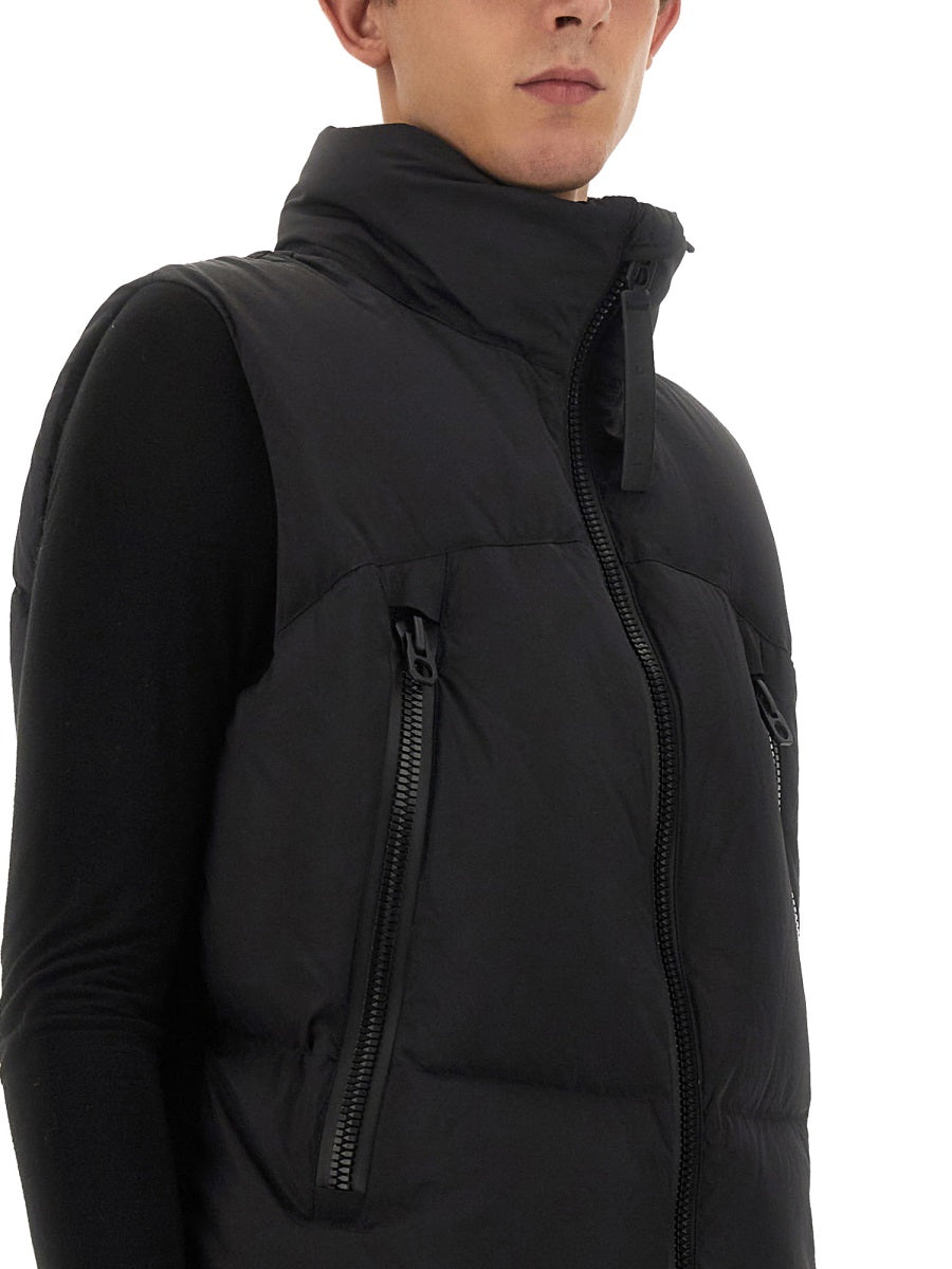 Jg1 Nylon Zip Vest — Black, view 2