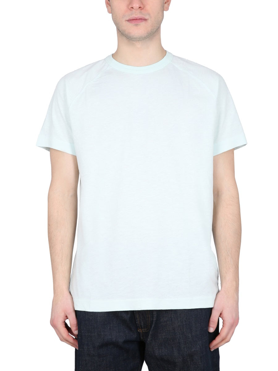Ymc Television Graphic Organic Cotton T-shirt — Blue, view 2