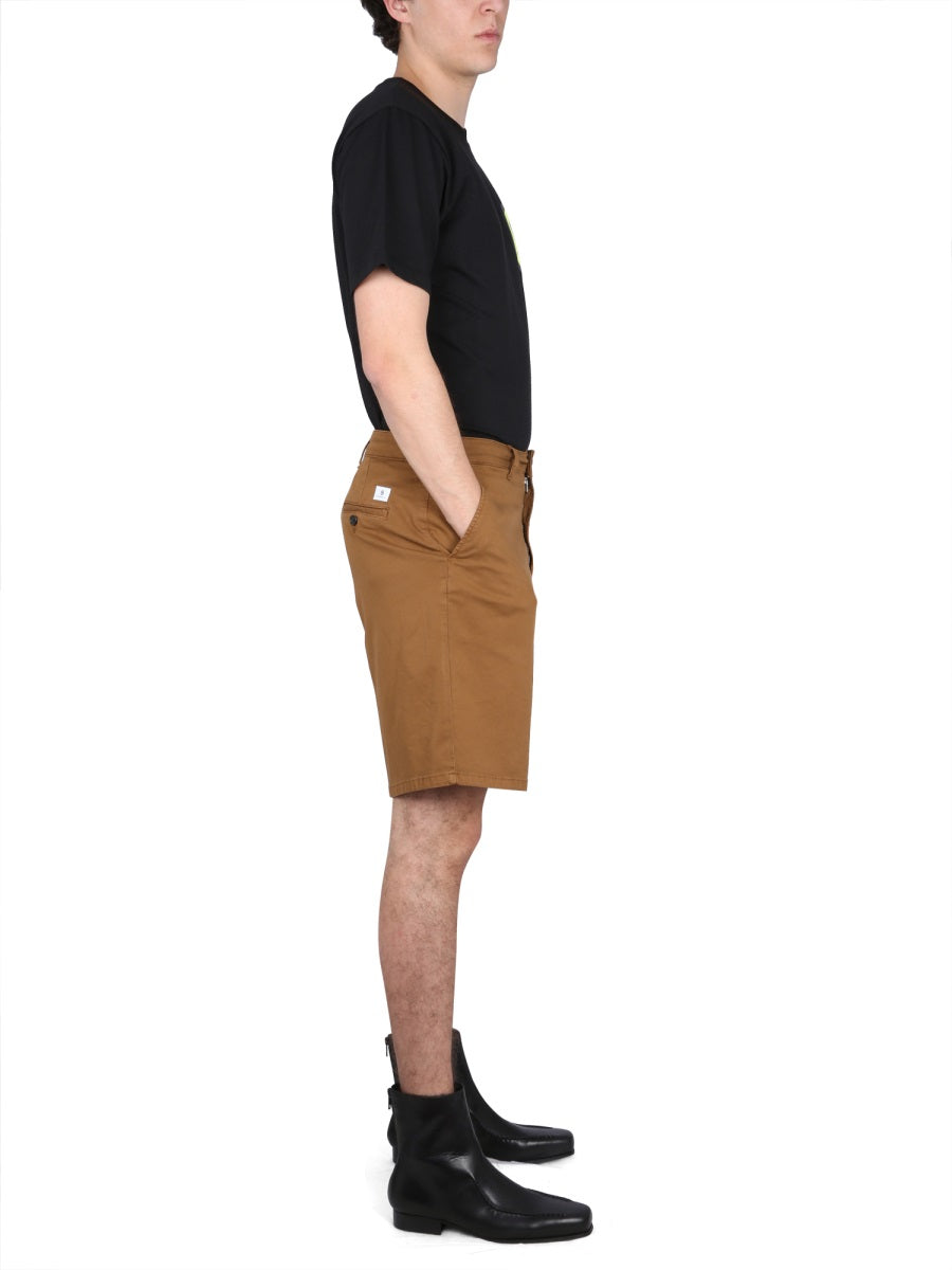 Department 5 Cotton Bermuda Shorts — Brown by Department 5