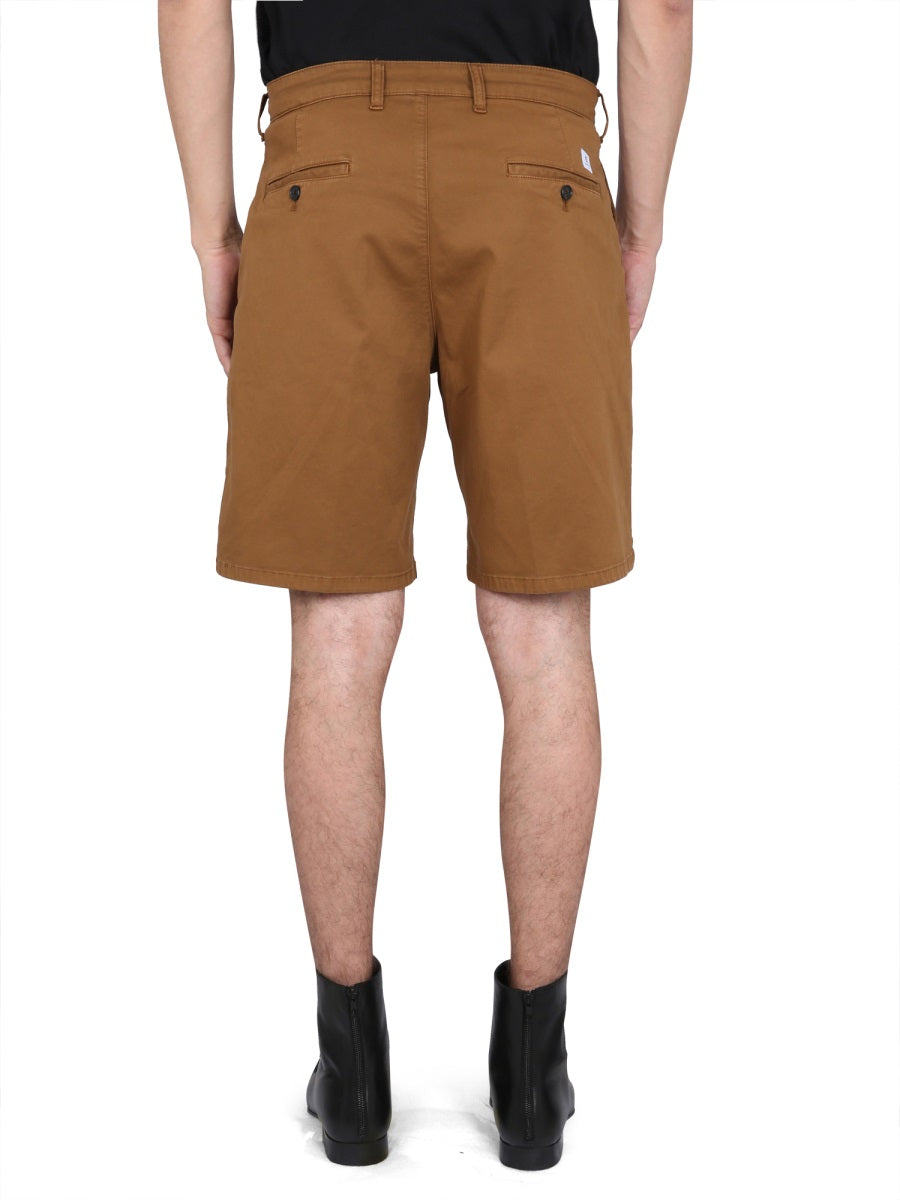 Department 5 Cotton Bermuda Shorts — Brown, view 4