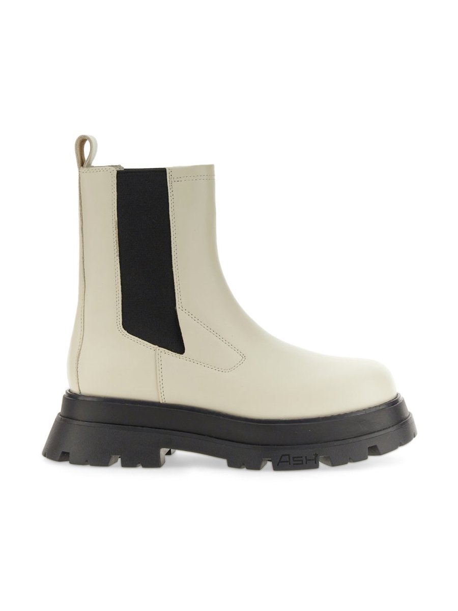Ash Leather Boot — White by Ash