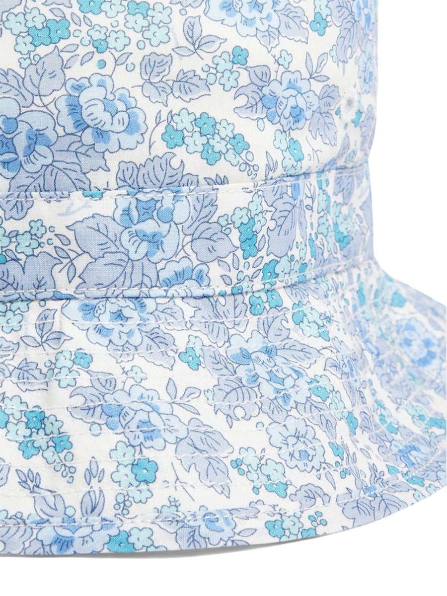 Bonpoint S05ZACW00001K_510A Cotton Sun Hat — Blue, view 2