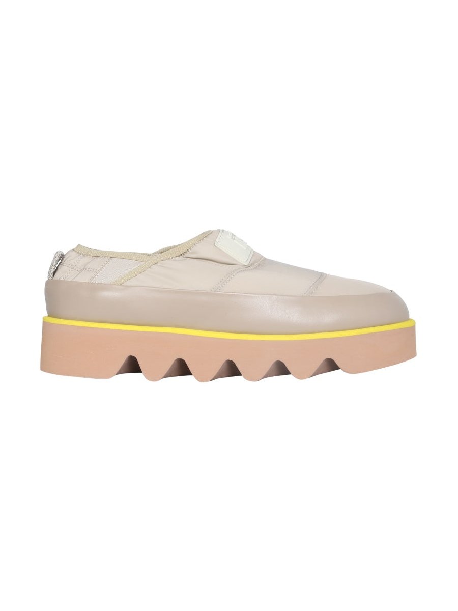 MSGM Puffed Polyamide Sneakers — Beige by Msgm